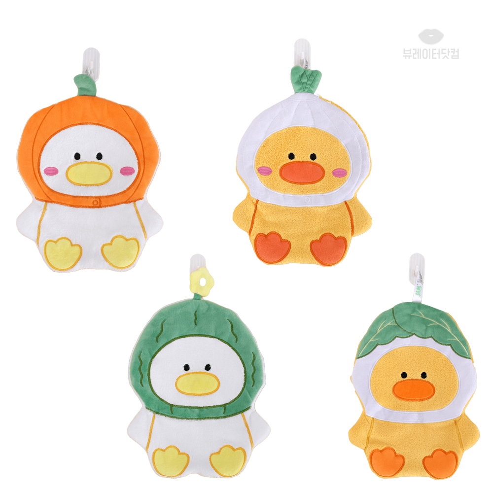 뷰레이터닷컴 병아리 캐릭터 극세사 주방수건 고리수건