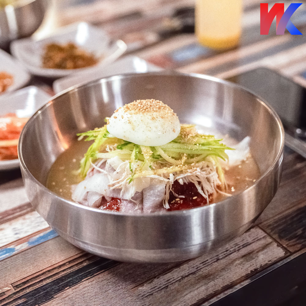 이중 스텐 냉면기 냉면 그릇 업소용 비빔밥 라면 소 - 상품 이미지