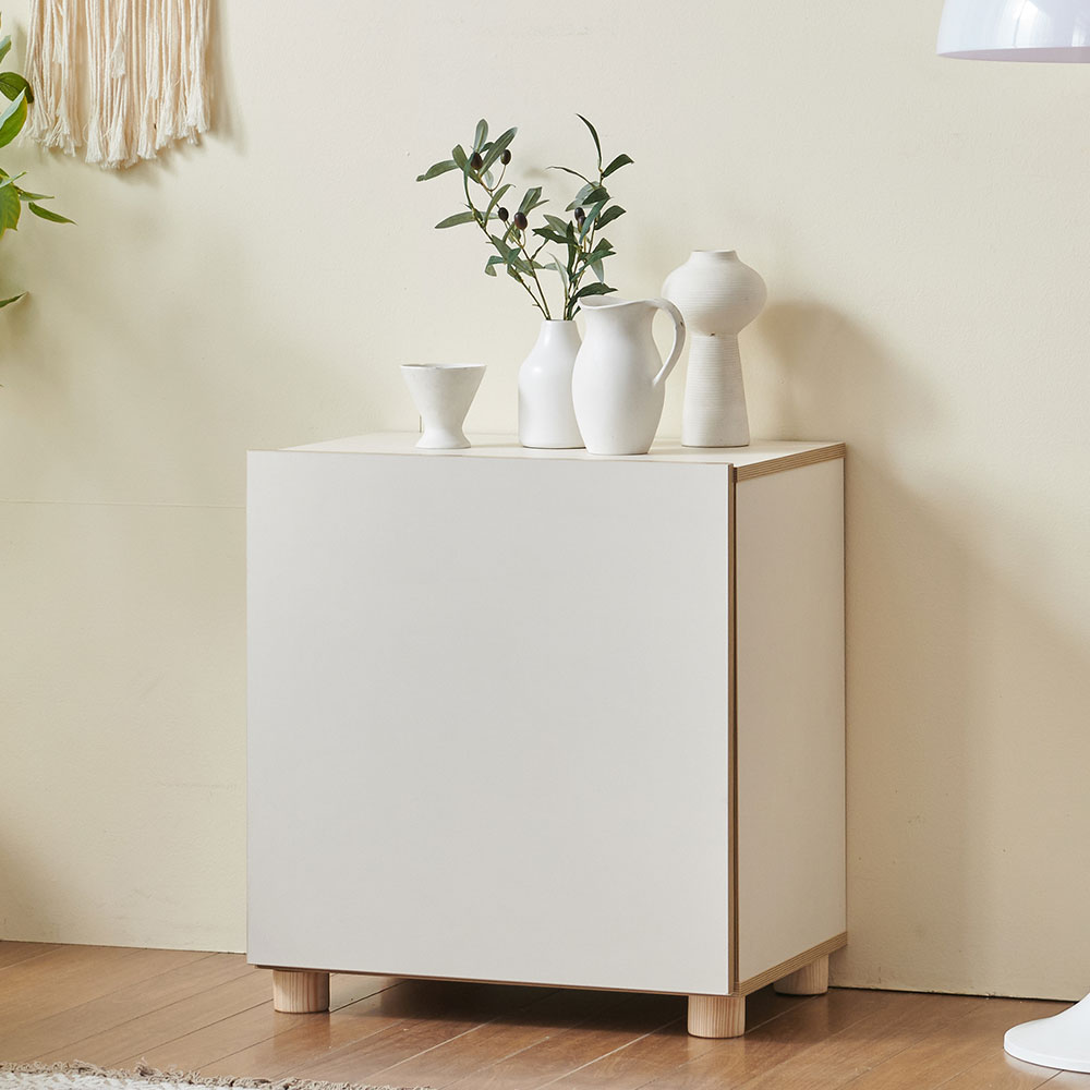 스코나 맨자노 600 높은 장식장 사이드보드(다리형) 수납장