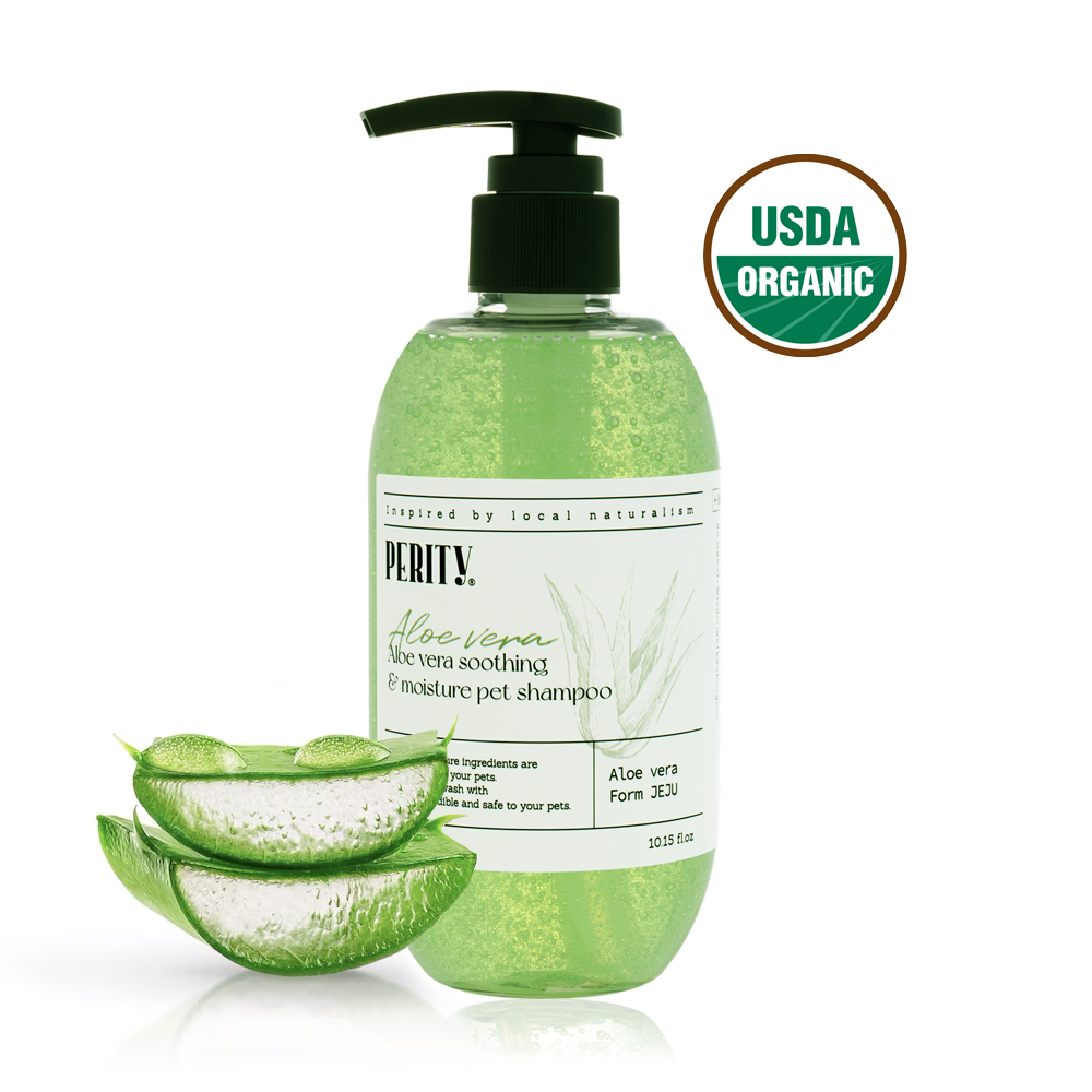 [무료배송]유기농 알로에 강아지 저자극 샴푸 천연 식물성 애견 샴푸 300ml
