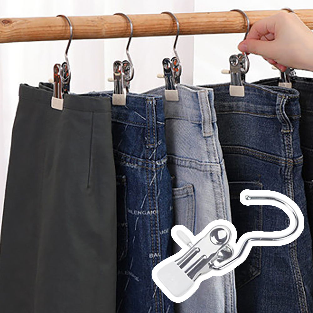 만능 1단 집게 옷걸이 치마바지 걸이
