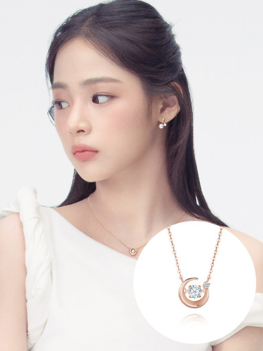 [Minji's Pick!] [Stonehenge] 14K Dancing Stone Stella Necklace N0105