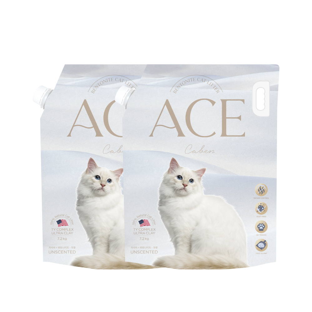 [에이스벤토나이트] 고양이 모래 카벤(카사바+벤토나이트) 7.2kg 1+1 제품 이미지