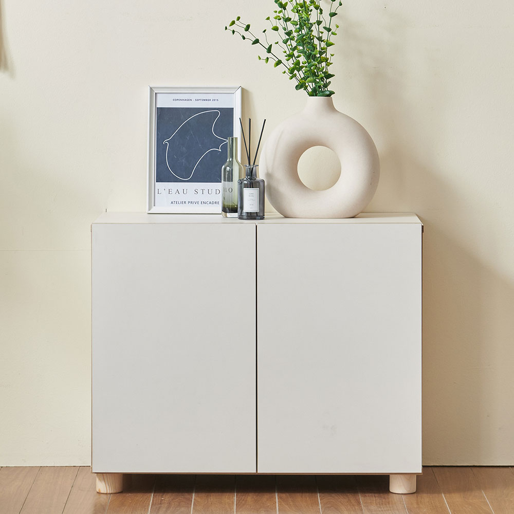 스코나 맨자노 800 높은 장식장 사이드보드(다리형) 수납장