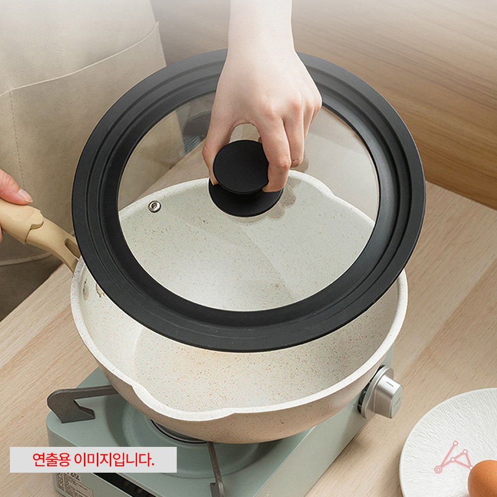 팬덮개 만능 냄비뚜껑 실리콘 후라이팬 덮개 - 상세 이미지 5