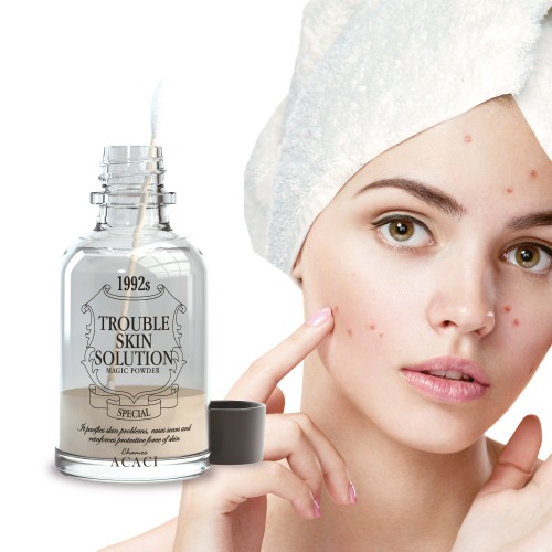 트러블 매직파우더 진정세럼 피지 스팟케어 알란토인 살리실릭애씨드 앰플 30ml 이미지 2