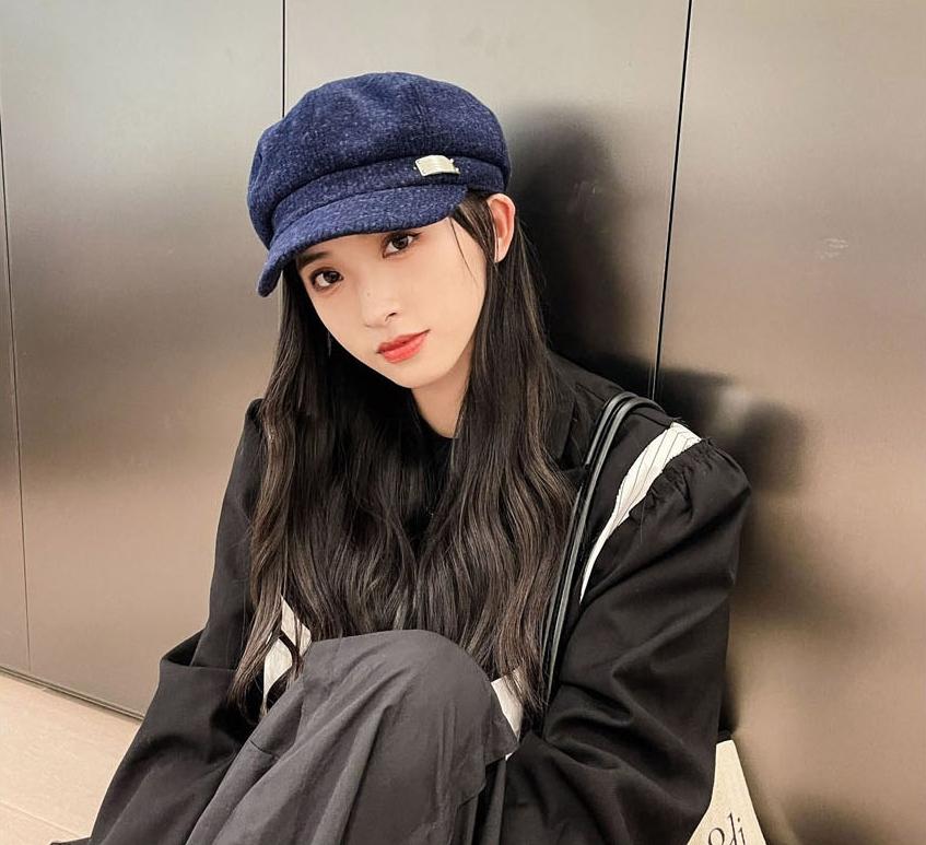 여성 챙 베레모 코듀로이 빵 모자 챙이 있는 베레모 - 상세 이미지 2