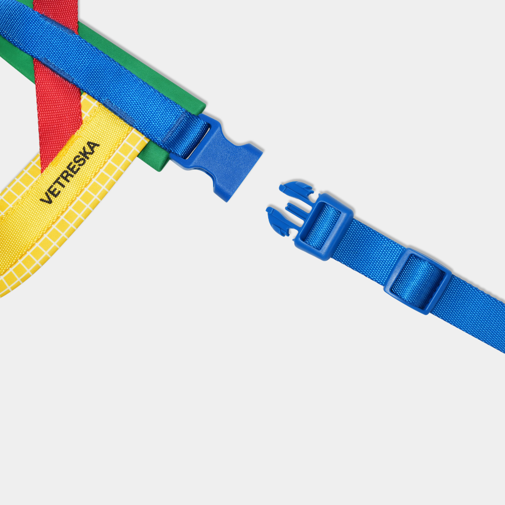 크로마 하네스 소형견 중형견 리드줄 세트