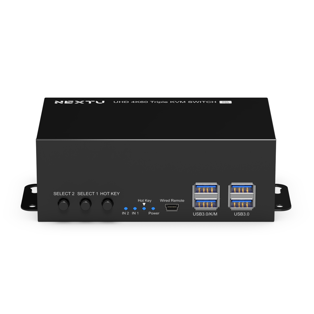 크이파 4K HDMI 트리플 모니터 KVM스위치 - 상품 이미지