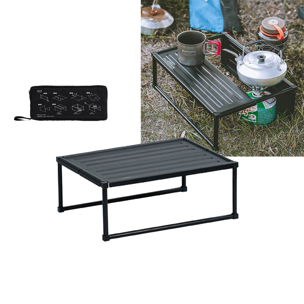 캠핑 미니 차박 테이블 접이식 알루미늄 경량 백패킹 등산 공원 M
