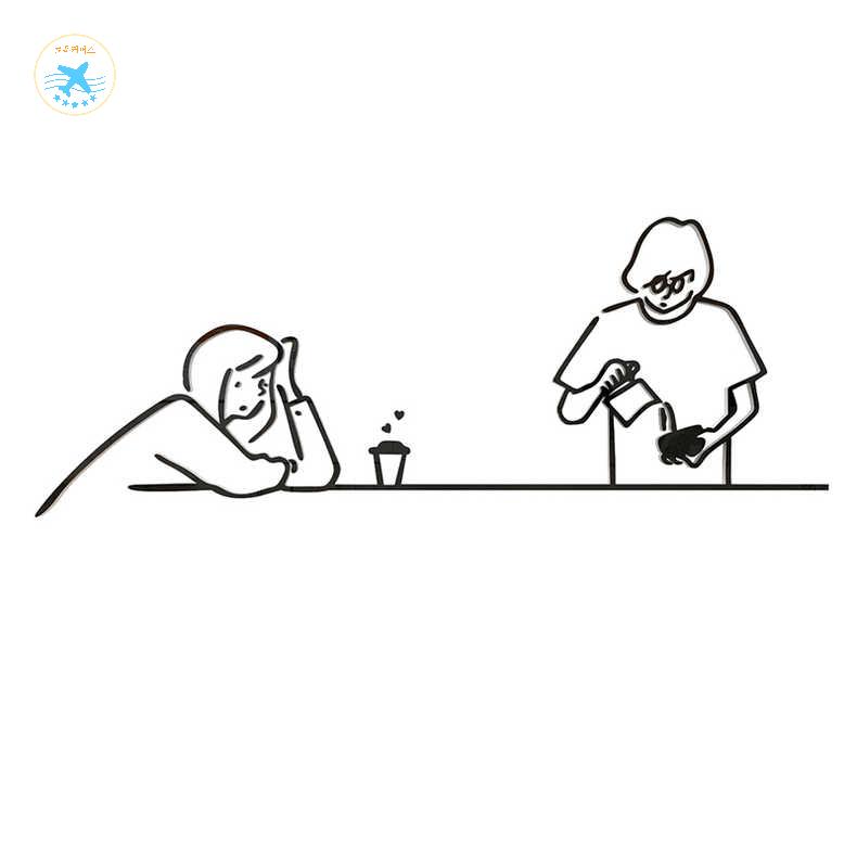 스티커 카페 벽인테리어 입체벽스티커 유리창데코스티커 - 상세 이미지 5