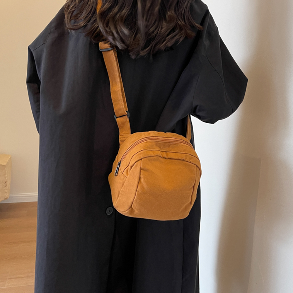 여성 캔버스 미니백 가벼운 여행용 크로스백 여행 핸드폰 슬링백 가방