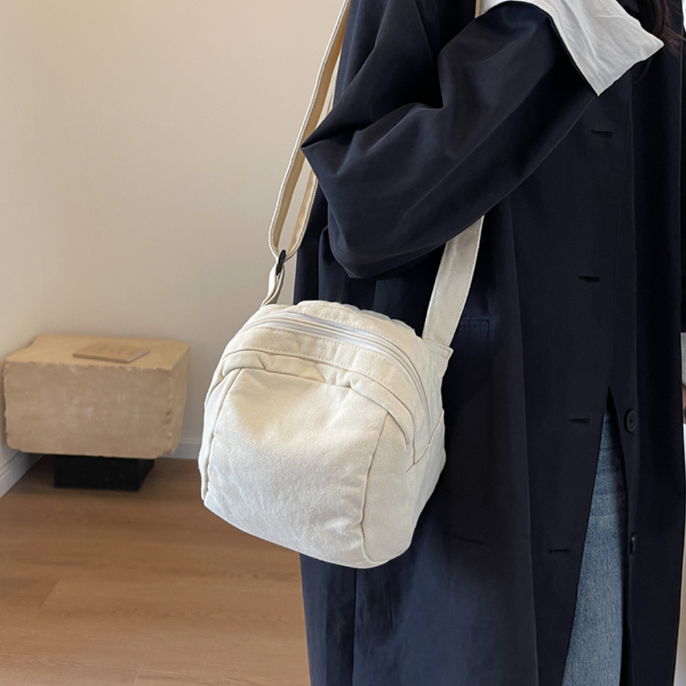 여성 캔버스 미니백 가벼운 여행용 크로스백 여행 핸드폰 슬링백 가방