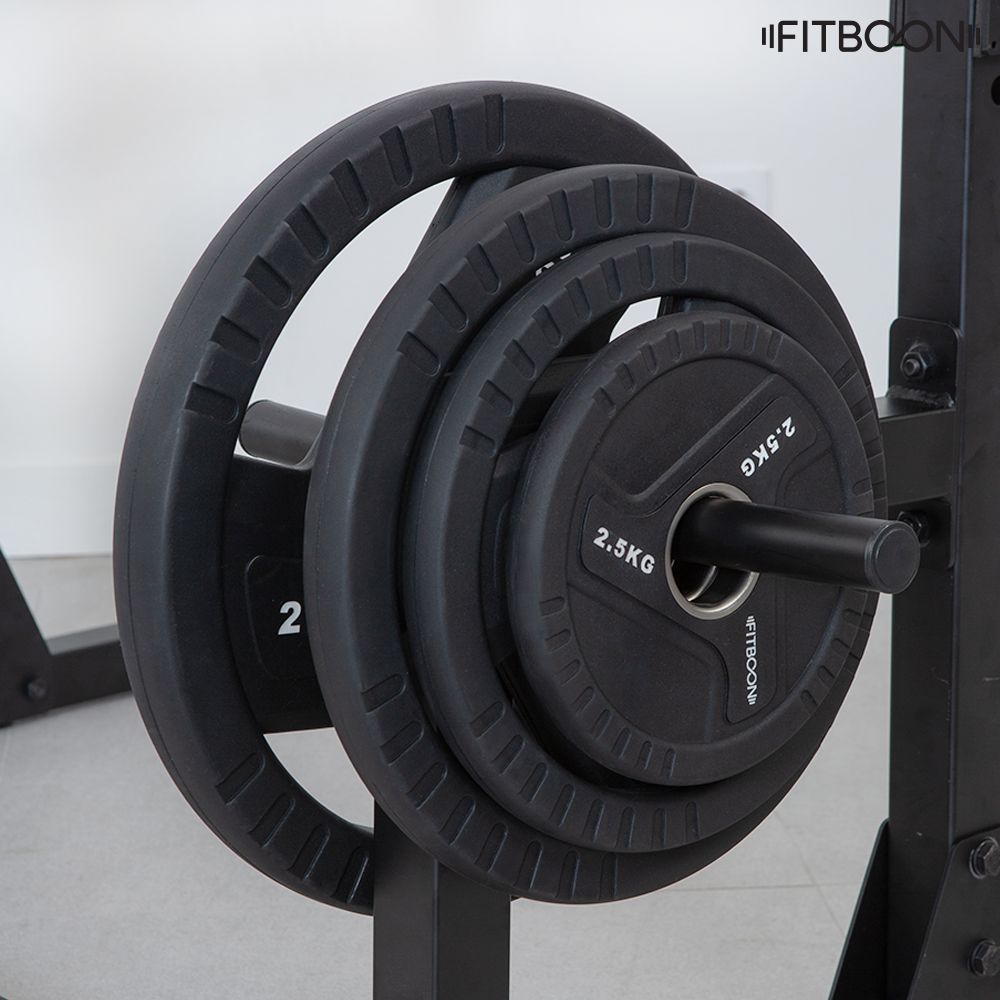 핏분 바벨 원판 우레탄 50mm 중량 플레이트 무소음 마찰방지 TPU소재 2.5KG