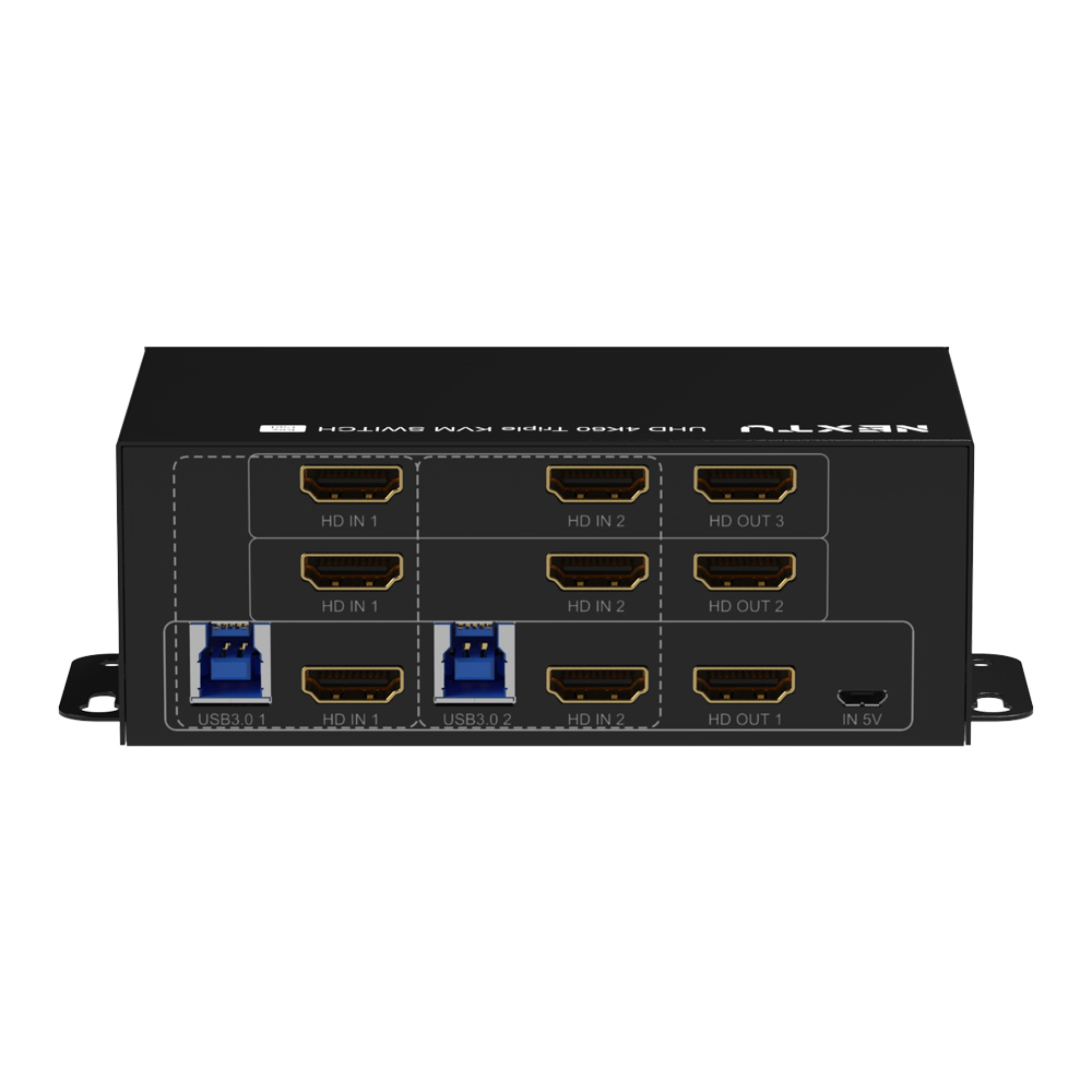 크이파 4K HDMI 트리플 모니터 KVM스위치 - 상세 이미지 4