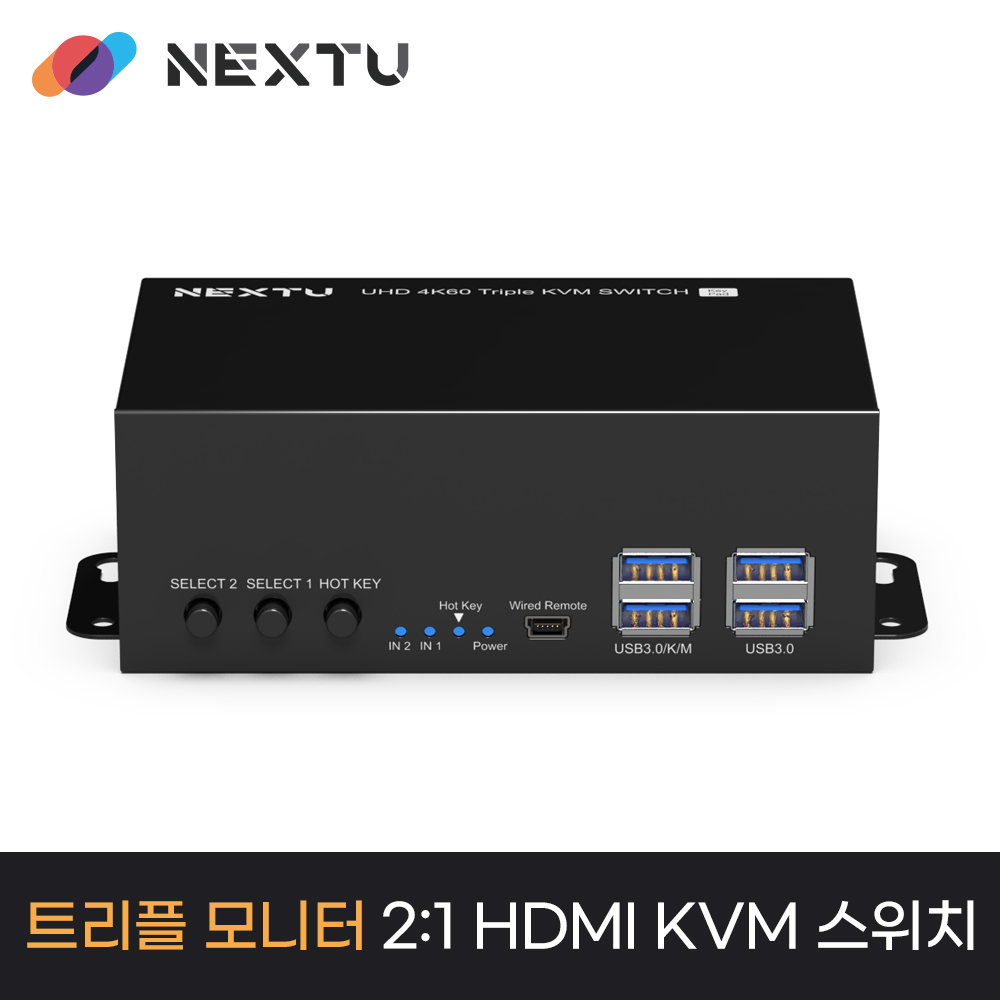 크이파 4K HDMI 트리플 모니터 KVM스위치 - 상세 이미지 2