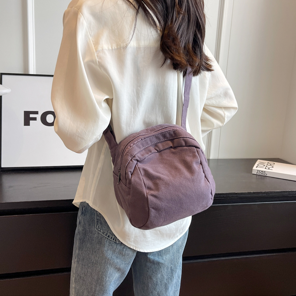 여성 캔버스 미니백 가벼운 여행용 크로스백 여행 핸드폰 슬링백 가방
