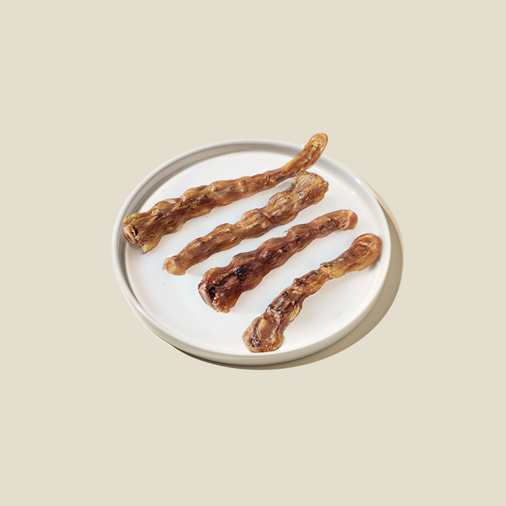 [펫크루] 강아지 훈제 애견 수제간식 훈련용 오리목뼈 불리스틱 닭가슴살 50g 이미지 7