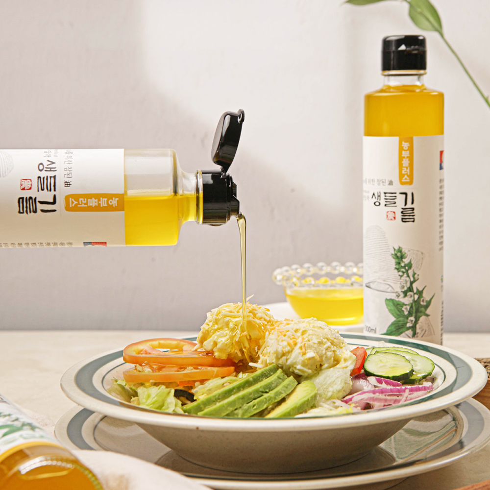 농부플러스 국산 냉압착 생들기름 300ml - 상세 이미지 3