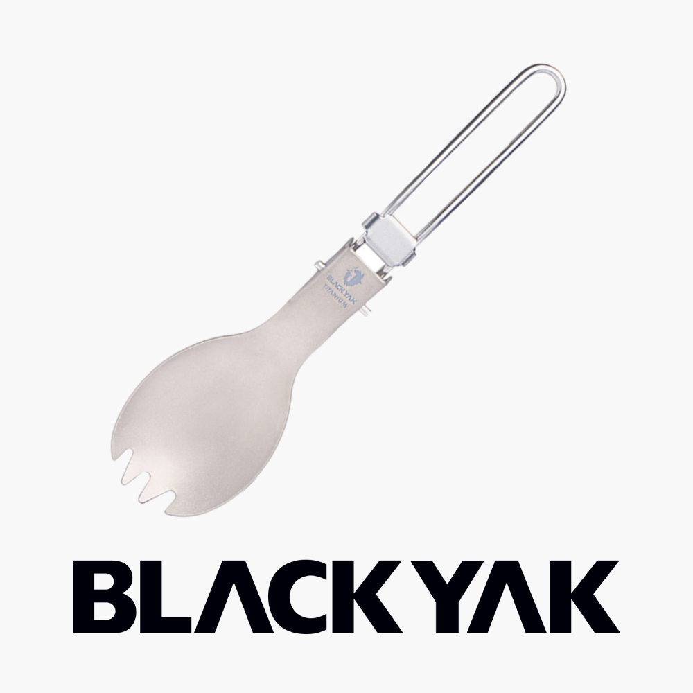 블랙야크 티타늄 접이식 스푼 수저 스포크 숟가락 등산 캠핑 백패킹 - 상품 이미지