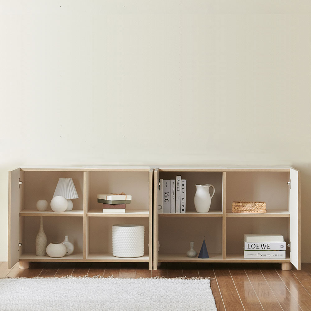 스코나 맨자노 1800 높은 도어형 거실장(다리형) TV장식장 티비다이