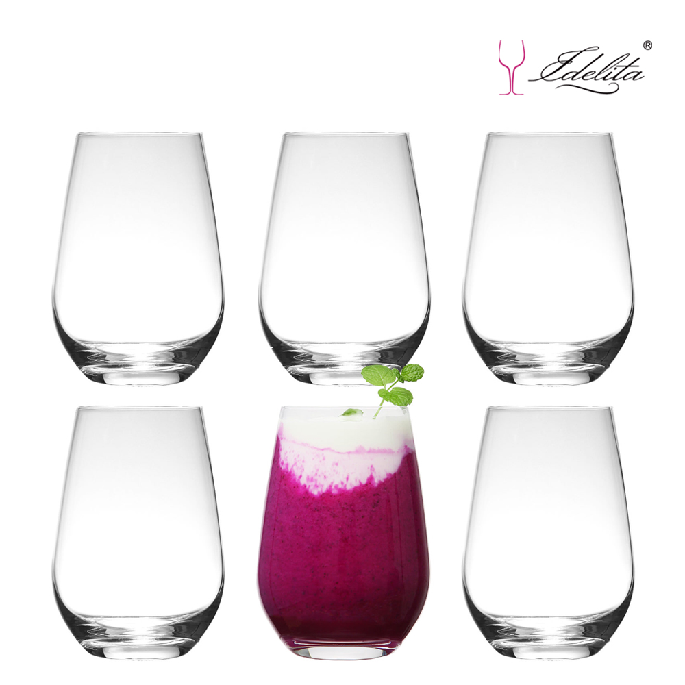 이델리타 크리스탈 언더락잔 위스키 하이볼잔 500ml, 6개