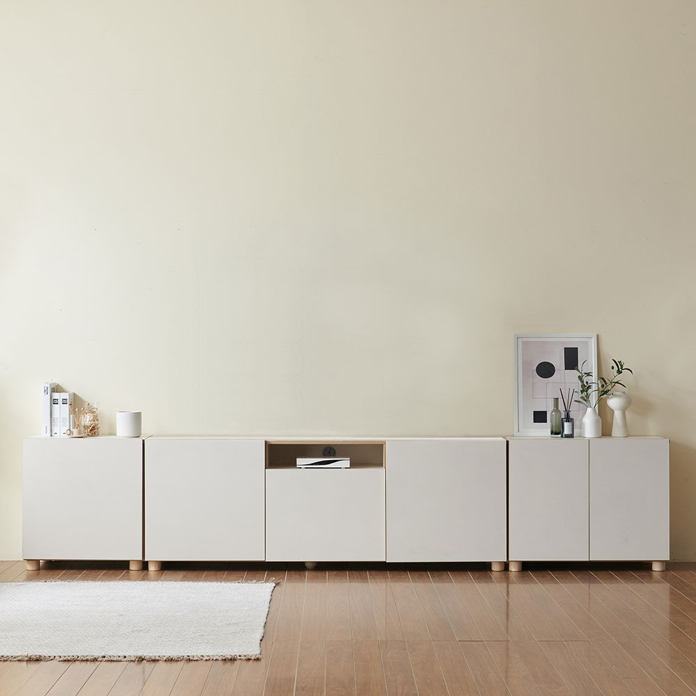 스코나 맨자노 3200 높은 오픈형 거실장 3종세트(다리형) TV장 티비다이