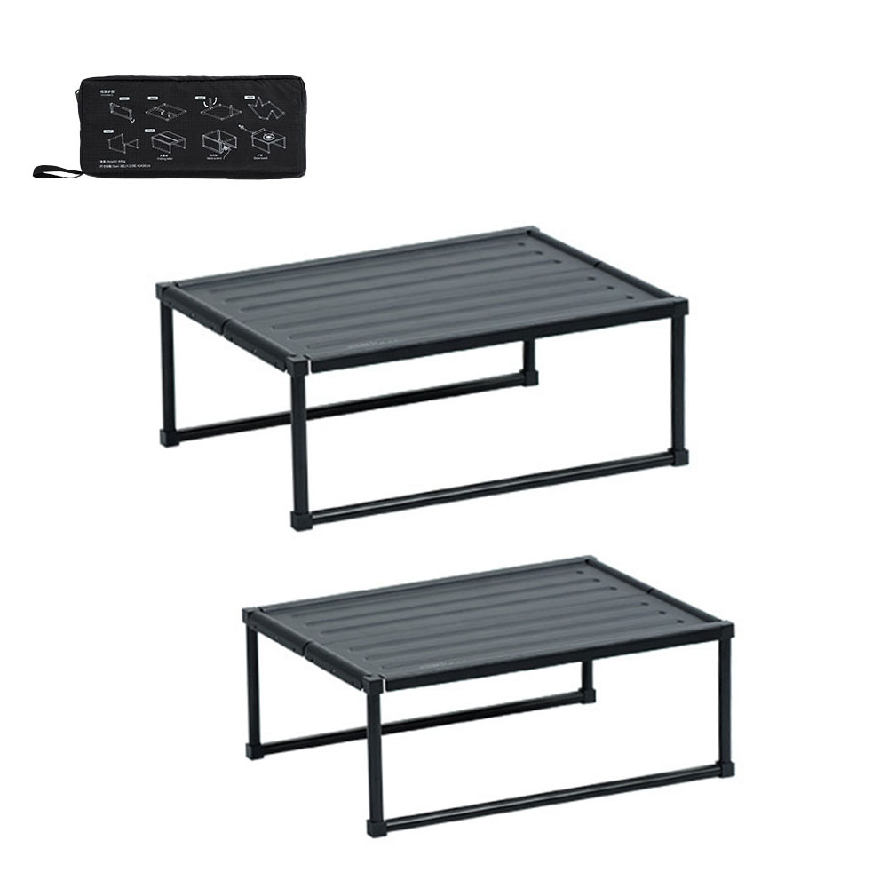 캠핑 미니 차박 테이블 접이식 알루미늄 경량 백패킹 등산 공원 M