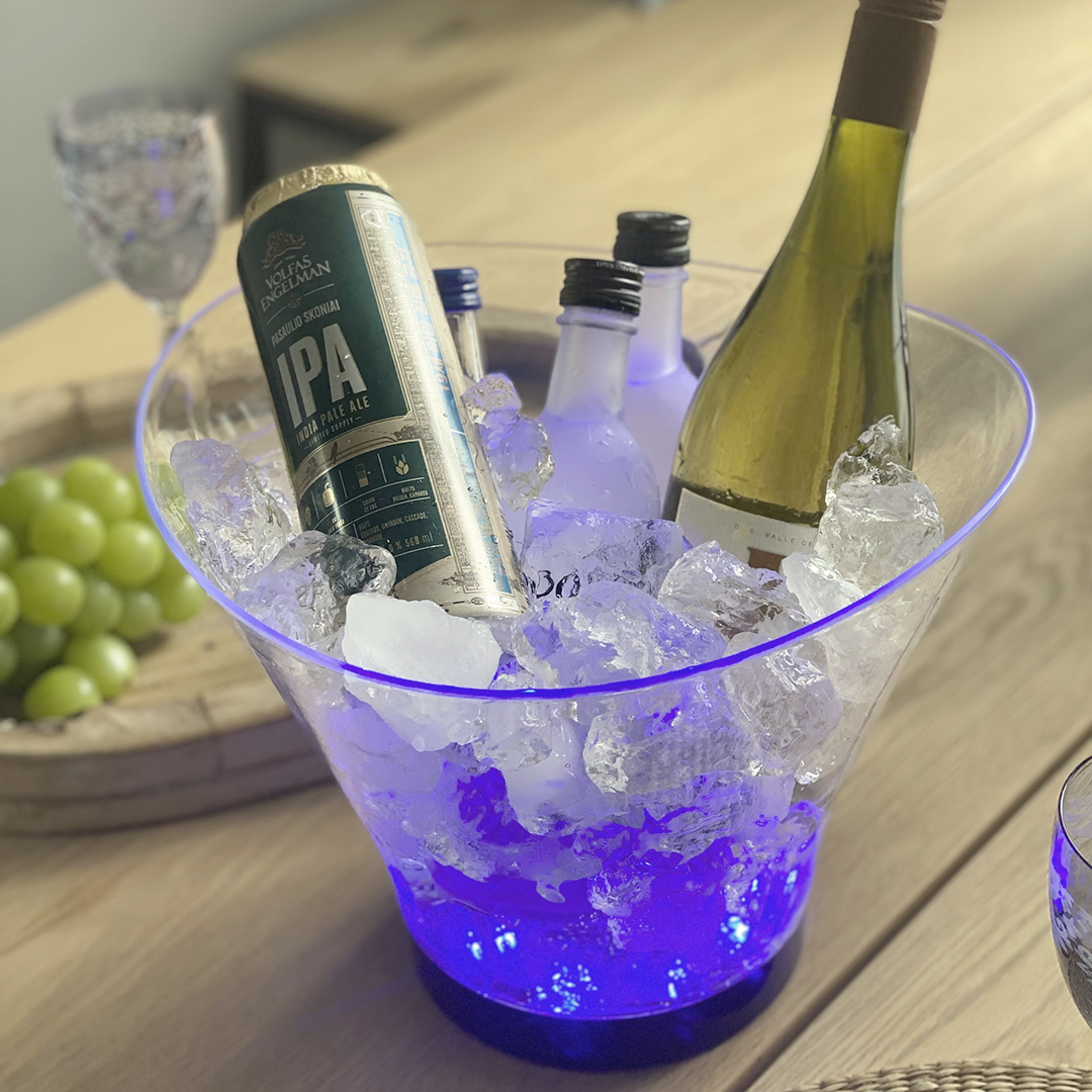 LED 와인 칠러 샴페인 쿨러 칠링 바스켓 아이스 버킷 6L 이미지 7