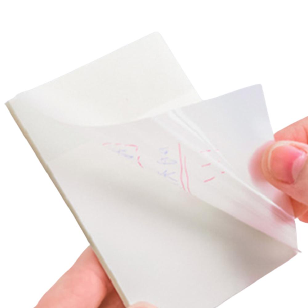 반투명 화이트 붙이는메모지 붙였다뗄수있는 메모지 7x9.5cm