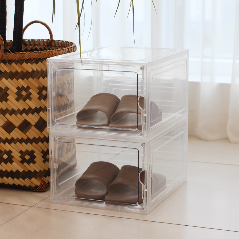 씨에스리빙 슈케이스 자외선 차단 조립식 신발보관함 소형1P