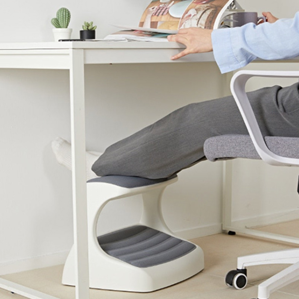 책상 발받침대 발판 사무실 컴퓨터 2단 쿠션 발받침 다리받침대 풋레스트 기본형