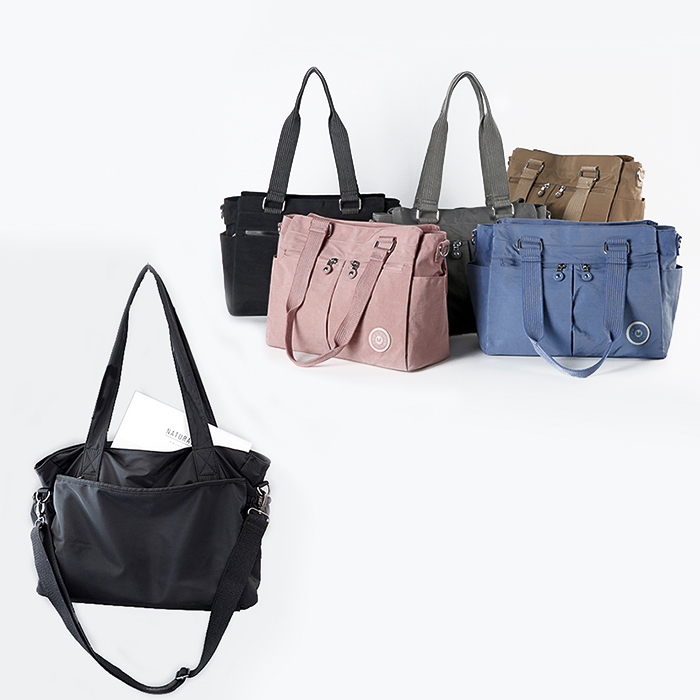 텀블러가방 대학생 직장인 숄더백 가벼운 나일론 숄더백 보부상가방 (1073) (8705)