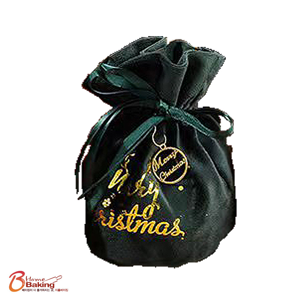 크리스마스벨벳주머니 레드 진녹색 택1 파우치 주얼리 주머니 스트링 더스트백 소품포장 - 상세 이미지 3