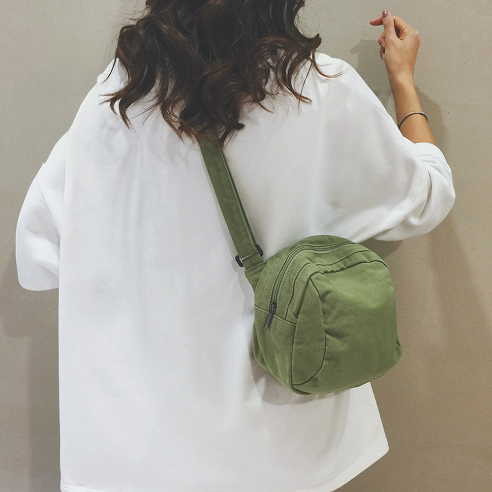 여성 캔버스 미니백 가벼운 여행용 크로스백 여행 핸드폰 슬링백 가방