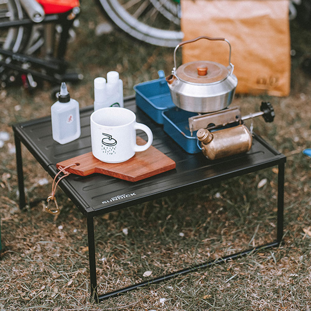캠핑 미니 차박 테이블 접이식 알루미늄 경량 백패킹 등산 공원 M