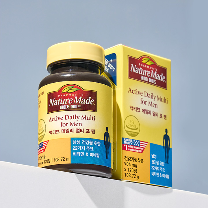 네이처메이드 액티브 데일리 멀티 포 맨 120정, 1개