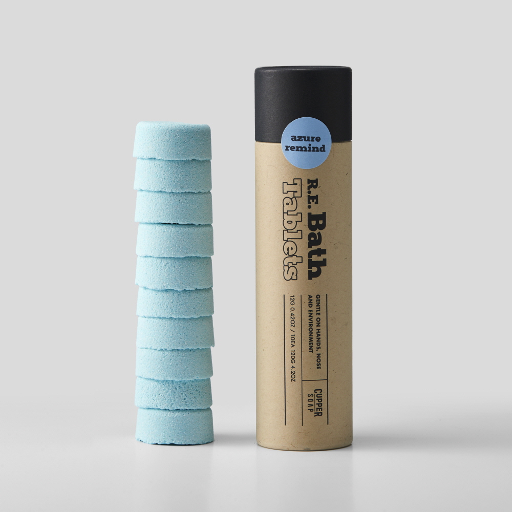 커퍼솝 타블렛 입욕제 아주레 리마인드 배쓰밤 탄산 입욕제 족욕 반신욕 120g, 1개