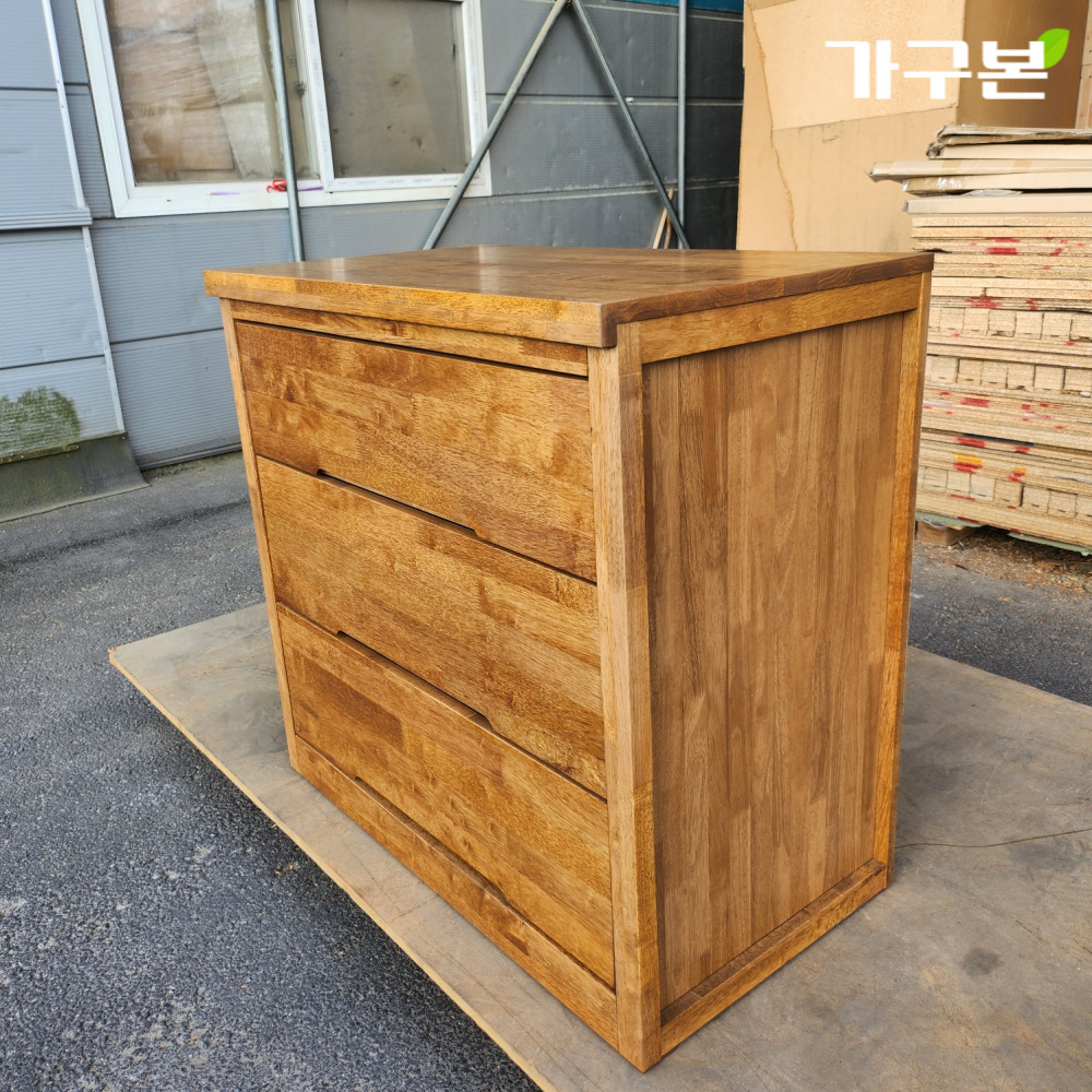 900 3단 원목서랍장 광폭서랍장 싱글슈퍼싱글 - 상품 이미지
