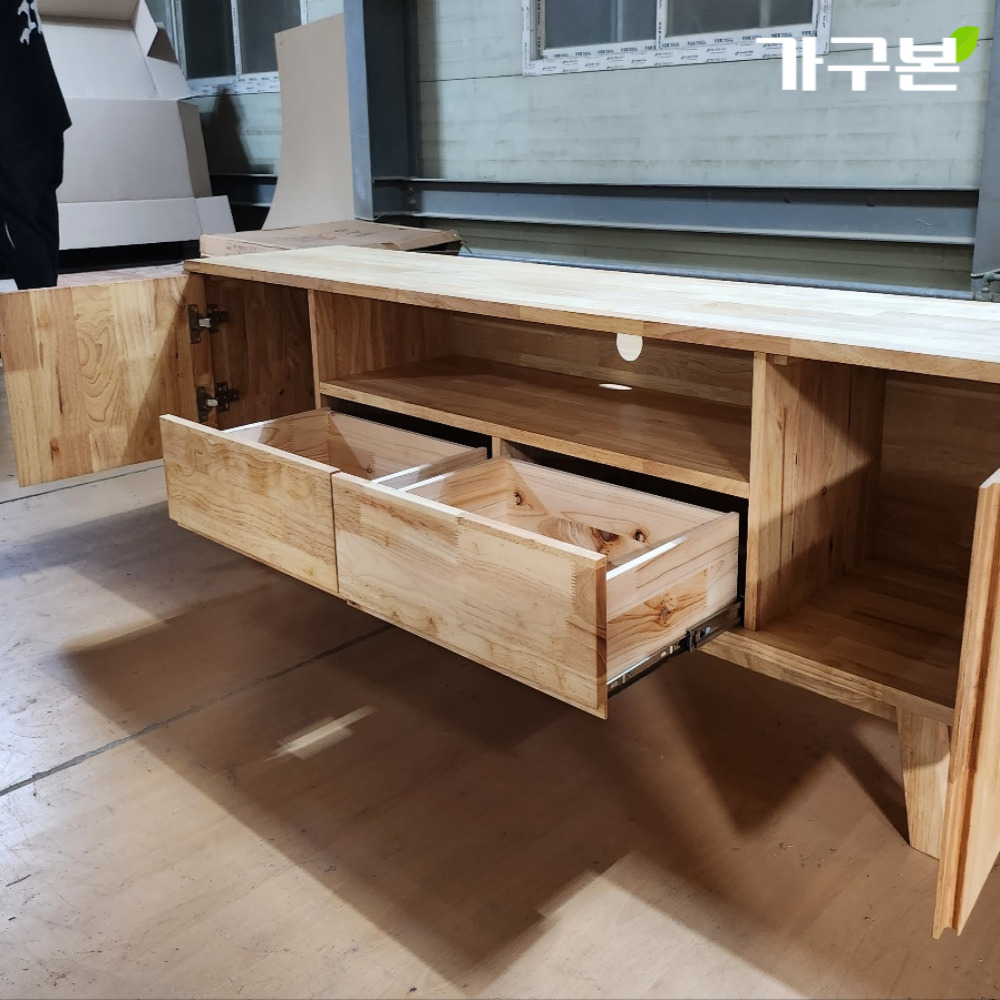 1800 원목 거실장 네추럴/월넛