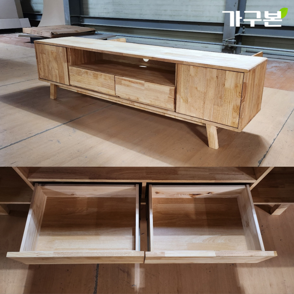 1800 원목 거실장 네추럴/월넛