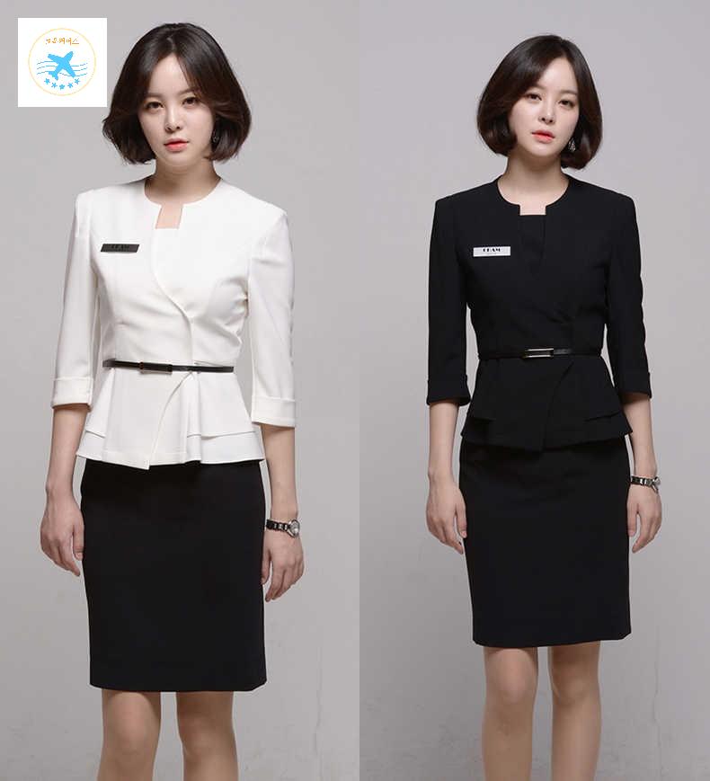 성형외과 실장 상담 데스크 블라우스 리셉션 유니폼 - 상품 이미지