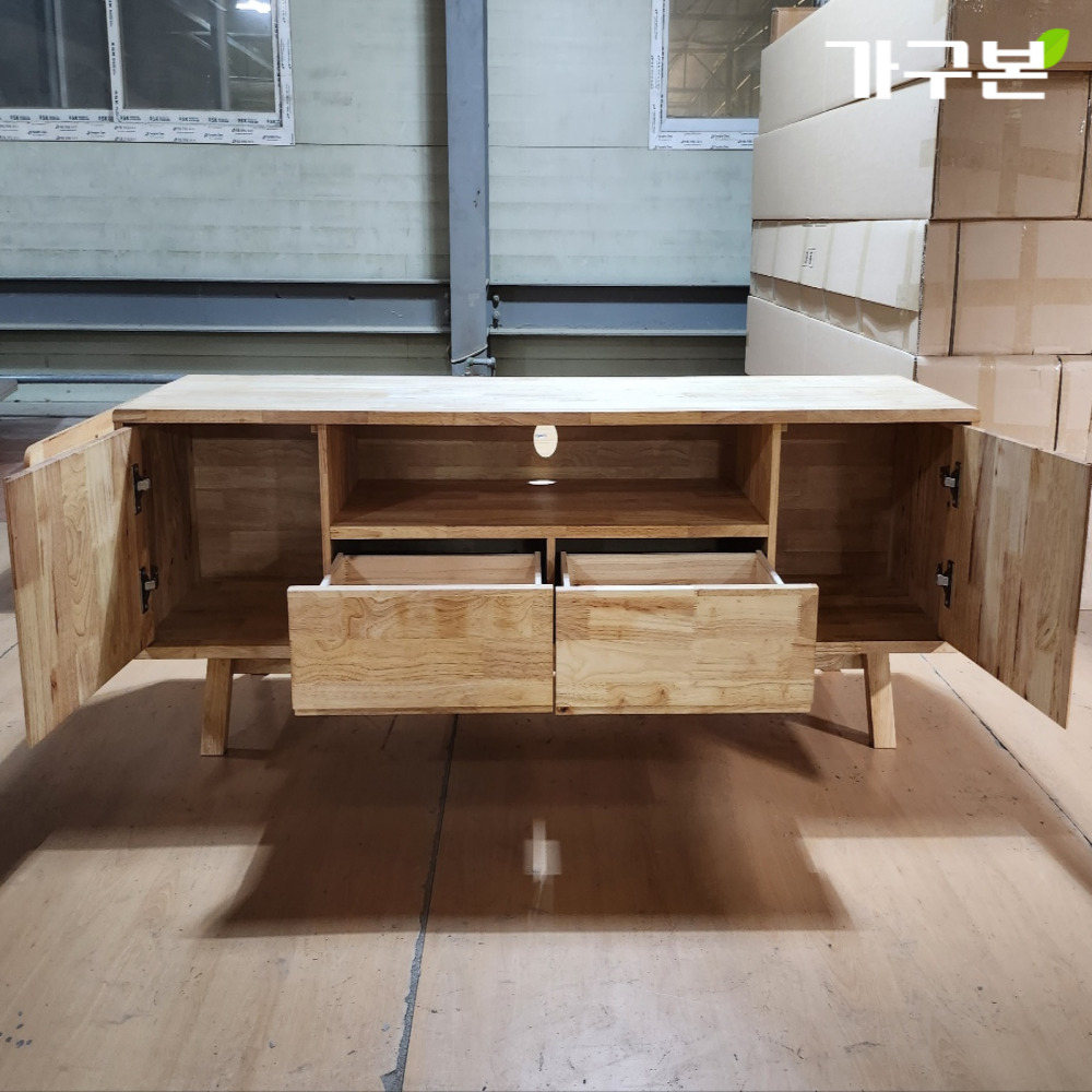 1800 원목 거실장 네추럴/월넛