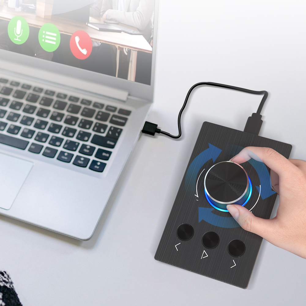 원미 USB 멀티미디어 볼륨 컨트롤러 제어기 1Mii Ankbit S04 - 상세 이미지 4