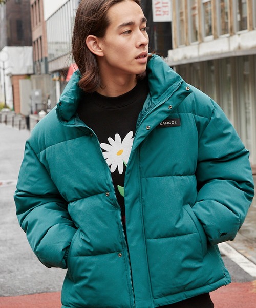 캉골 패딩 경량 숏 자켓 점퍼 하이넥 볼륨 슬리브 안솜 재킷 5컬러 - 상세 이미지 3