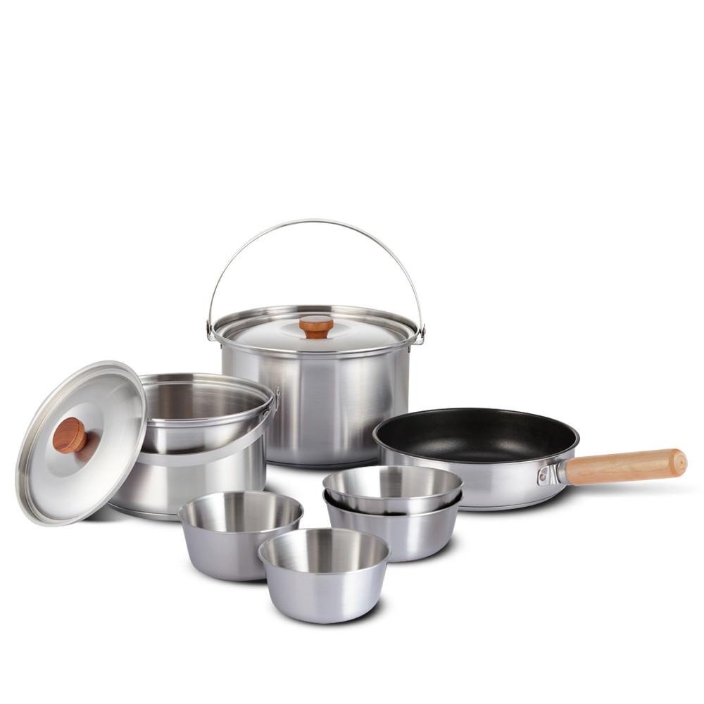 벨락코펠세트 S9 캠핑냄비 식기 그릇 코팅팬구성