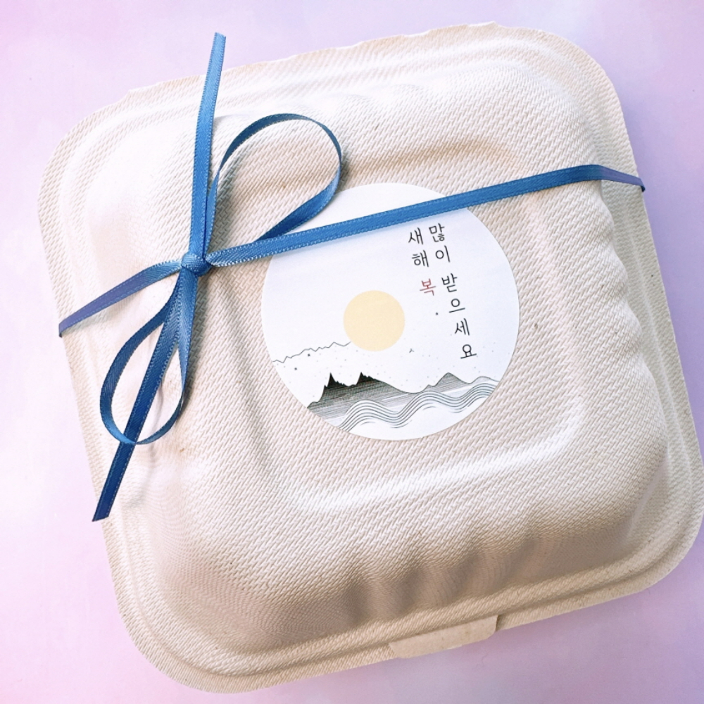 새해 복 많이 받으세요 꽃 스티커 답례품 신년 감사 인사 설날 스티커 갑진년 이미지 7