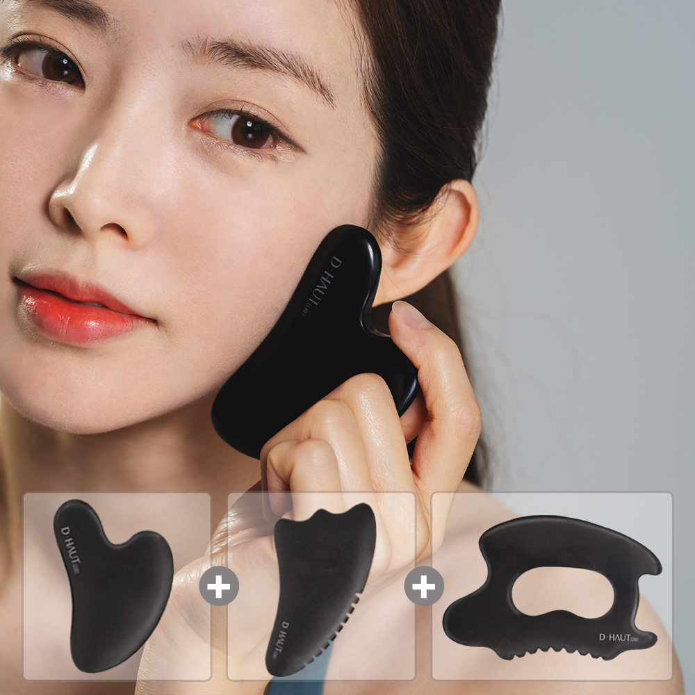 디하우트 바디 얼굴 괄사 세트 마사지기 림프 마사지