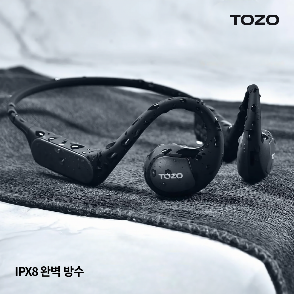 TOZO 오픈리얼 AI 오픈형 블루투스 이어폰 완벽방수 스포츠 무선 골전도 T13120 - 상세 이미지 5