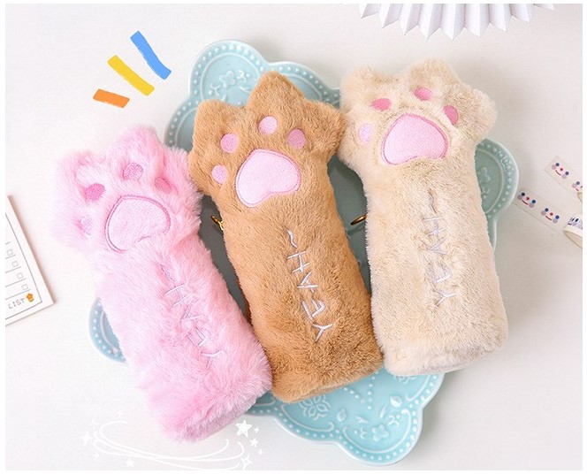 고양이 필통 동물 인형 초등학생 중학생 인형 발바닥젤리 입학 선물 문구 귀여운 예쁜 - 메인 이미지
